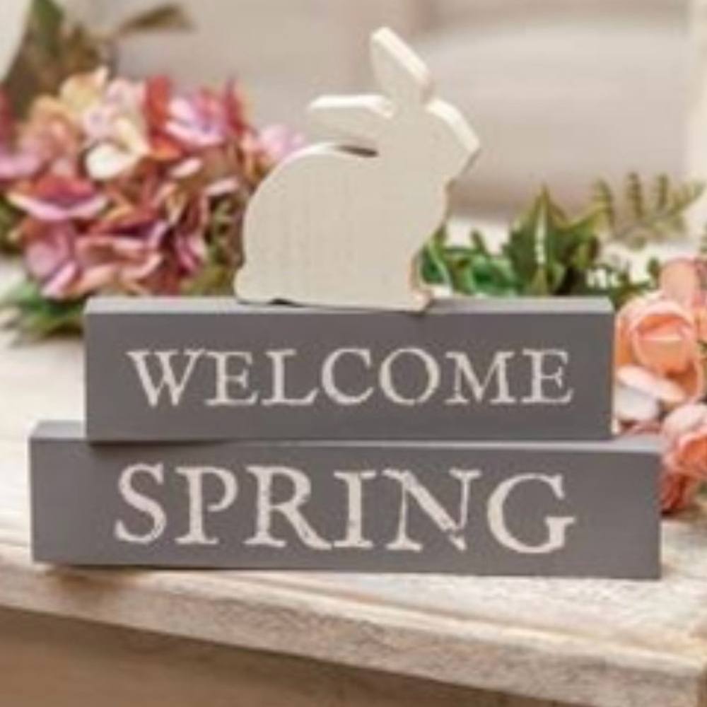 *Welcome Spring Block Stackers 3/Set - Picture 13 of 13